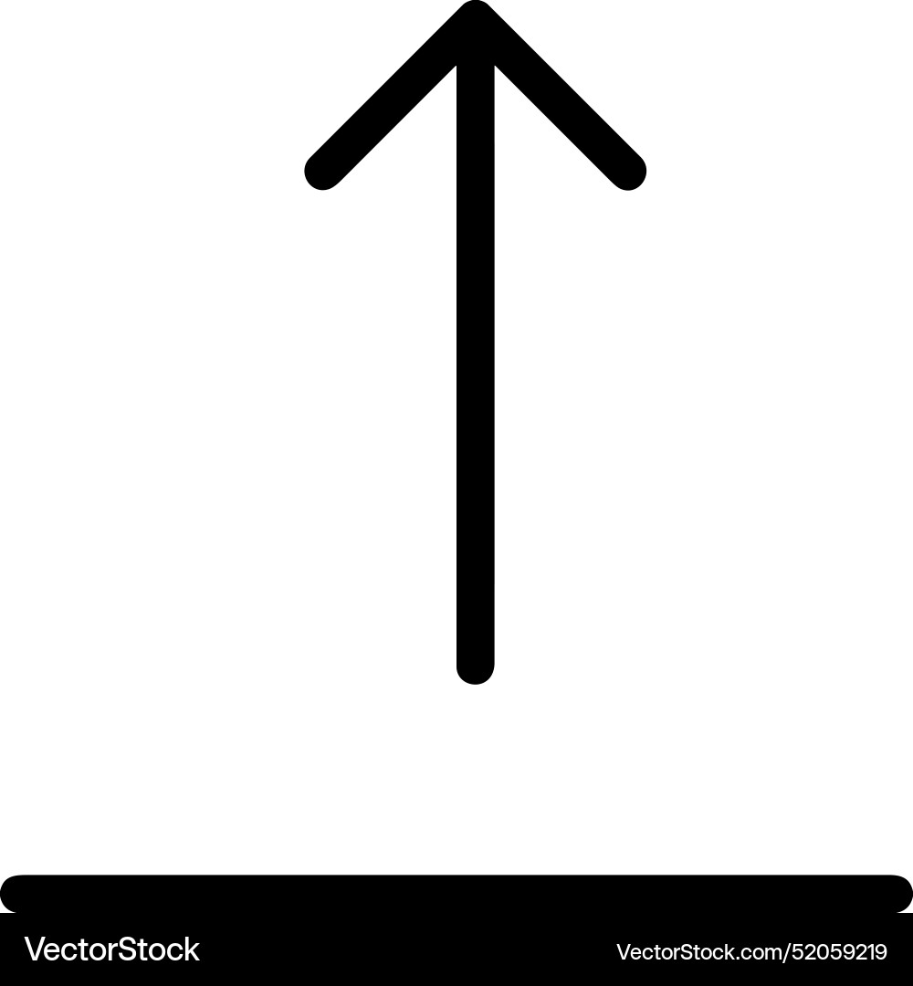Upload outline icon symbol image Upload outline icon symbol image Vector Image