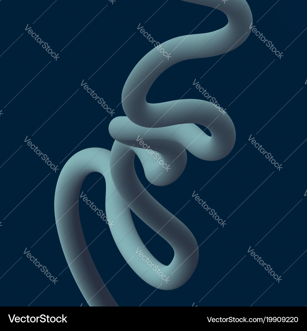 Abstract fluid line gradient flow design vector image