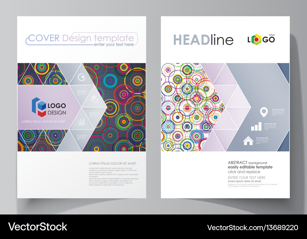 Business templates for brochure magazine flyer Business templates for brochure magazine flyer vector image