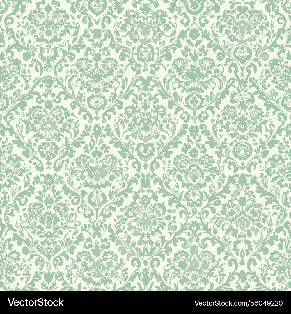 Elegant damask pattern seamless repeat design Vector Image