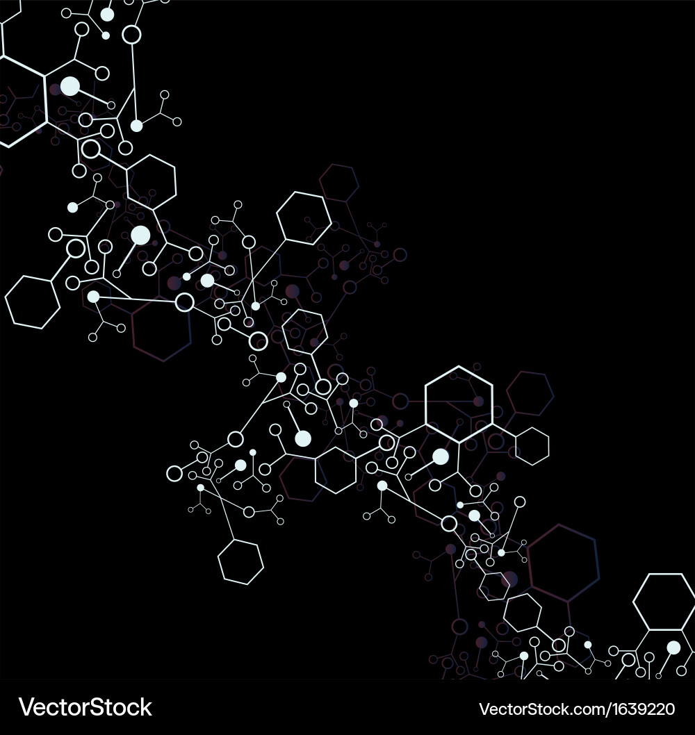Molecular Structure Background vector image