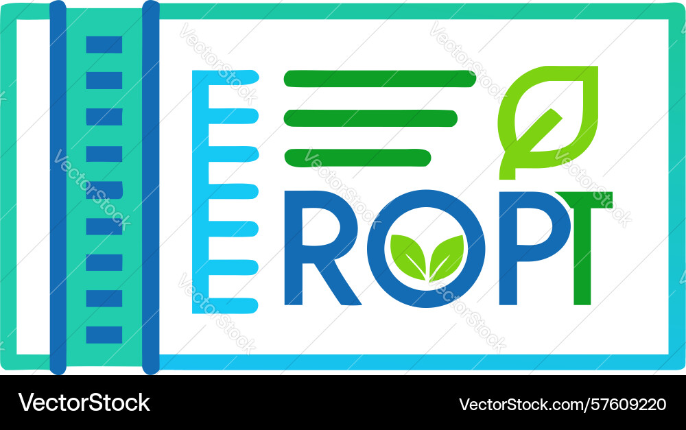 Paper roll with graph icon statistical records vector image
