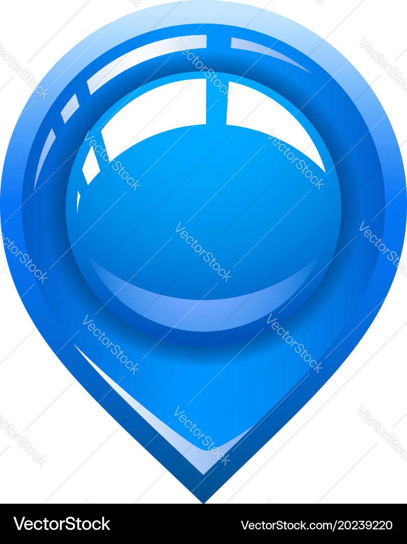Pointer location for the map vector image