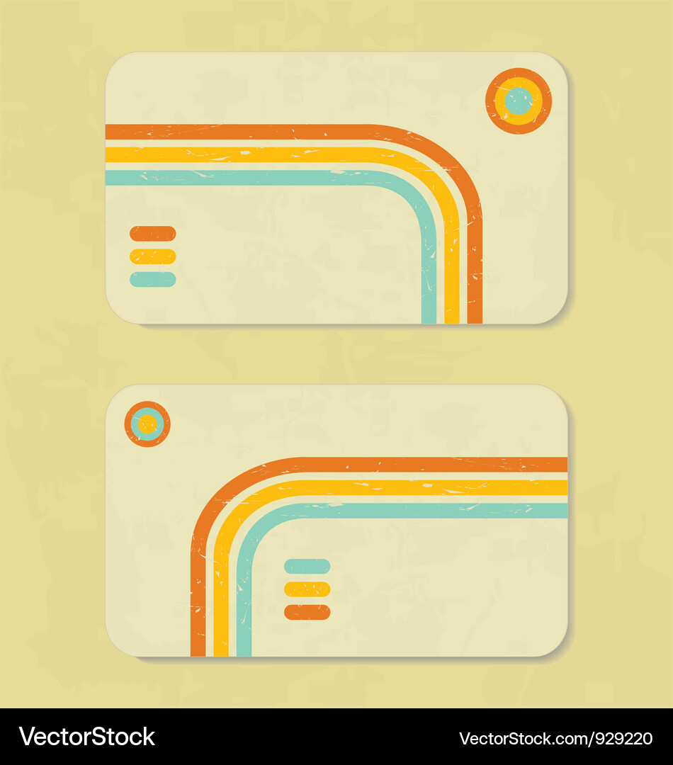 Retro Card Pattern Vector Image