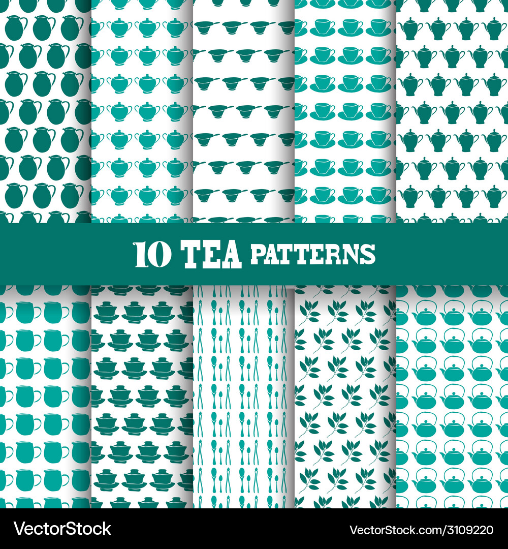Seamless patterns set Vector Image