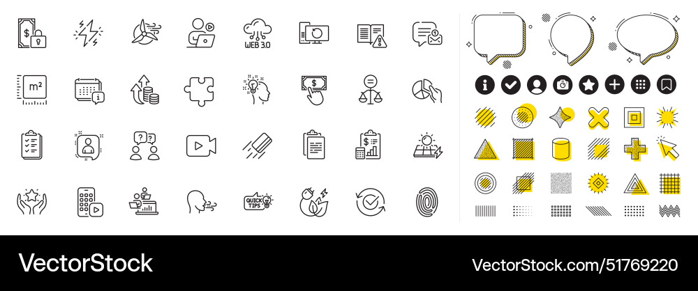 Set of ethics idea and web3 line icons for web Set of ethics idea and web3 line icons for web vector image