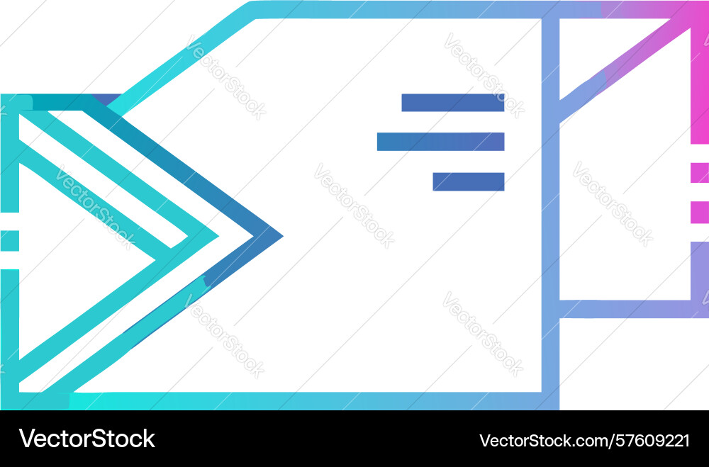 Document with arrow list icon process vector image