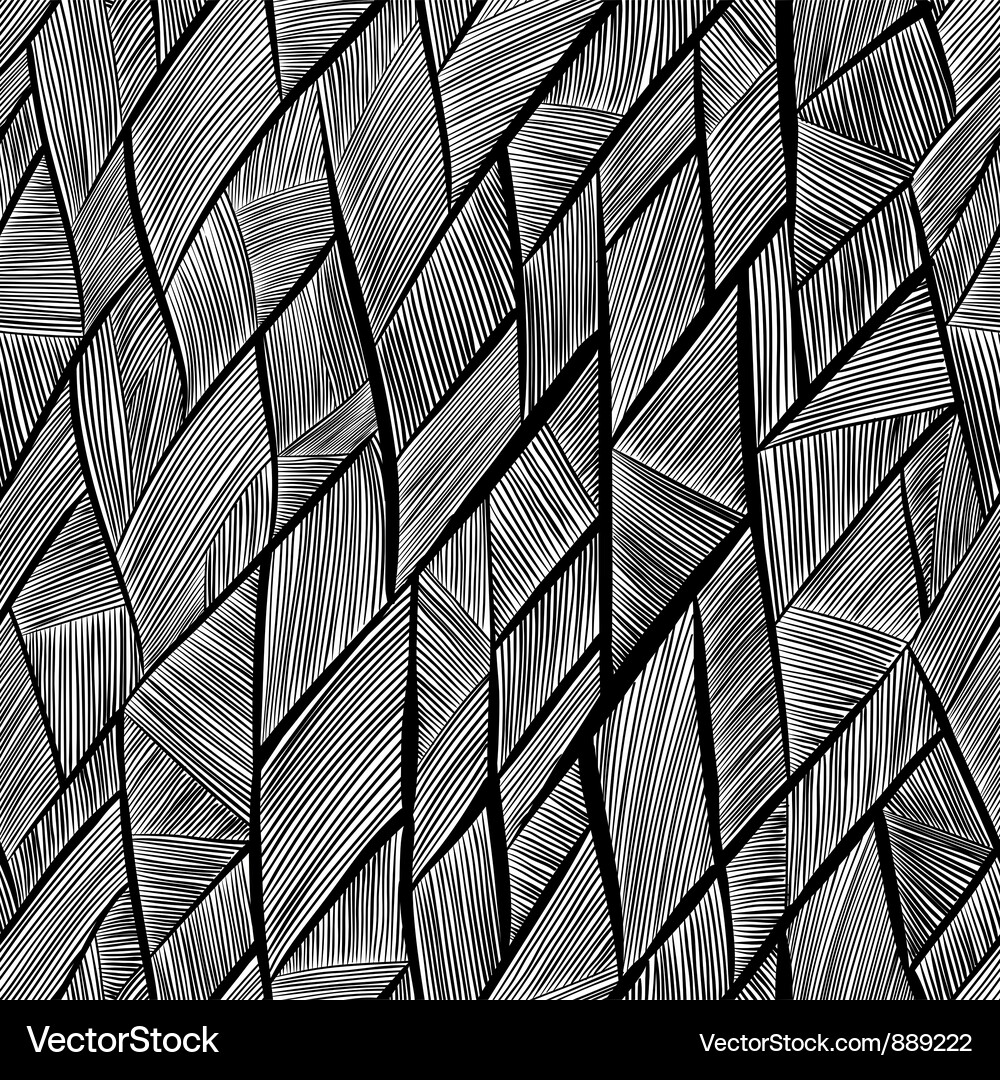 Black and White Diagonal Pattern Vector Image