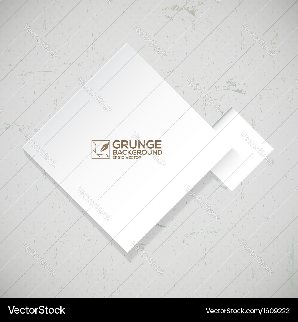 Grungy Paper Background with Squares Vector Image