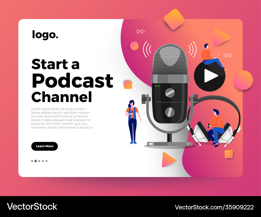 Podcast 10 Royalty Free Vector Image - VectorStock