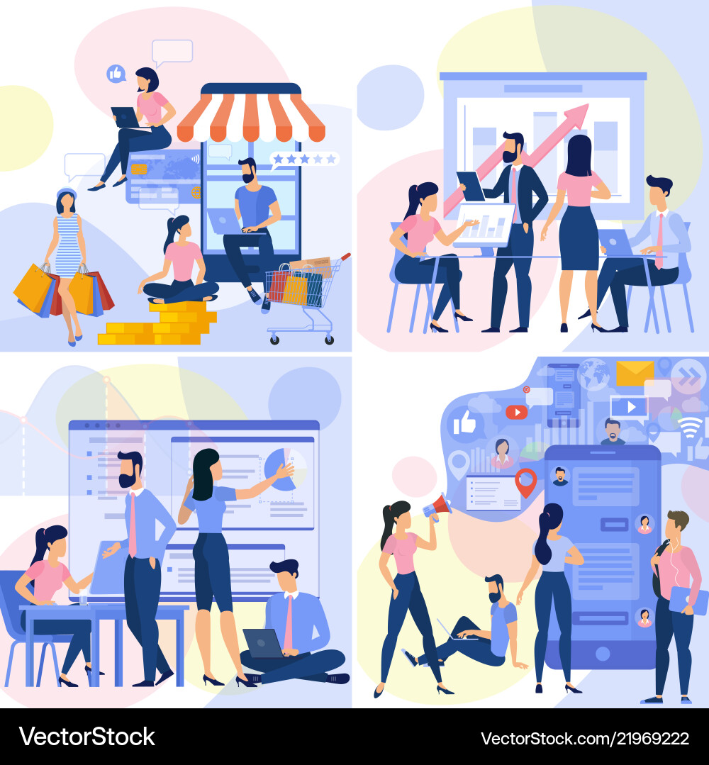 Website Dashboard Layout Vector Image