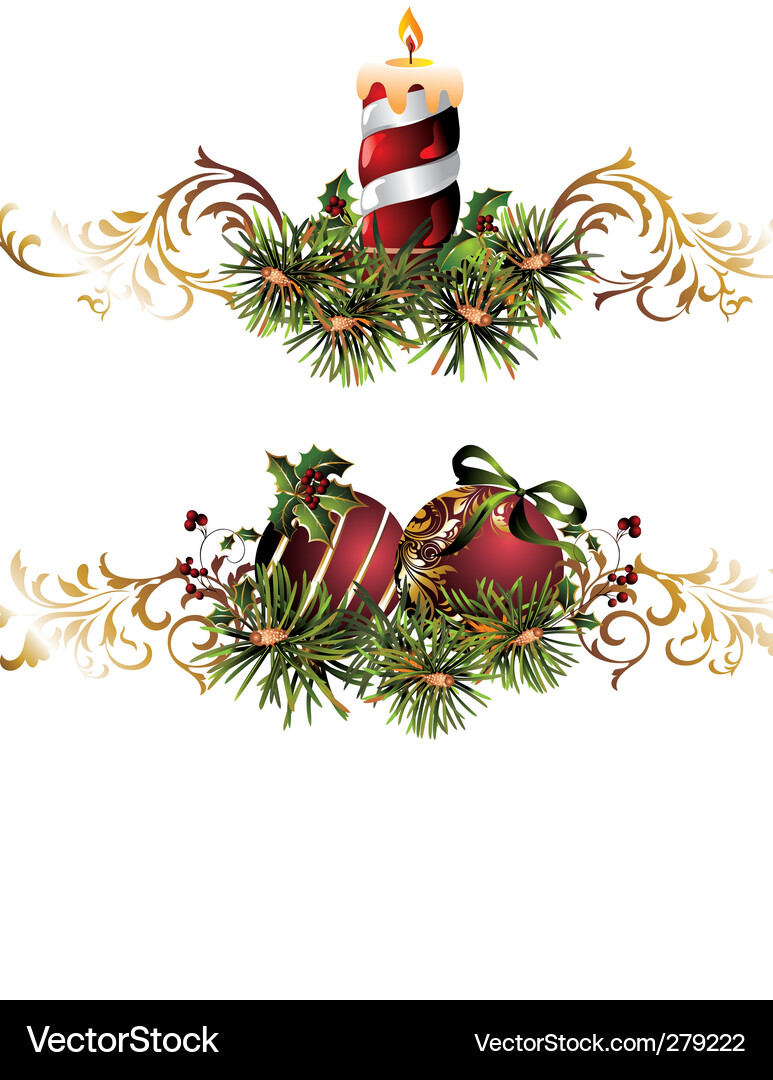 Weihnachtsdekoration Vektorbild