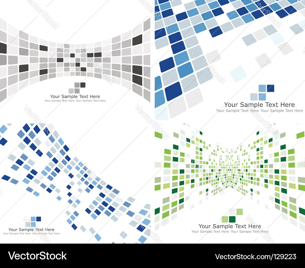 Checked background vector image