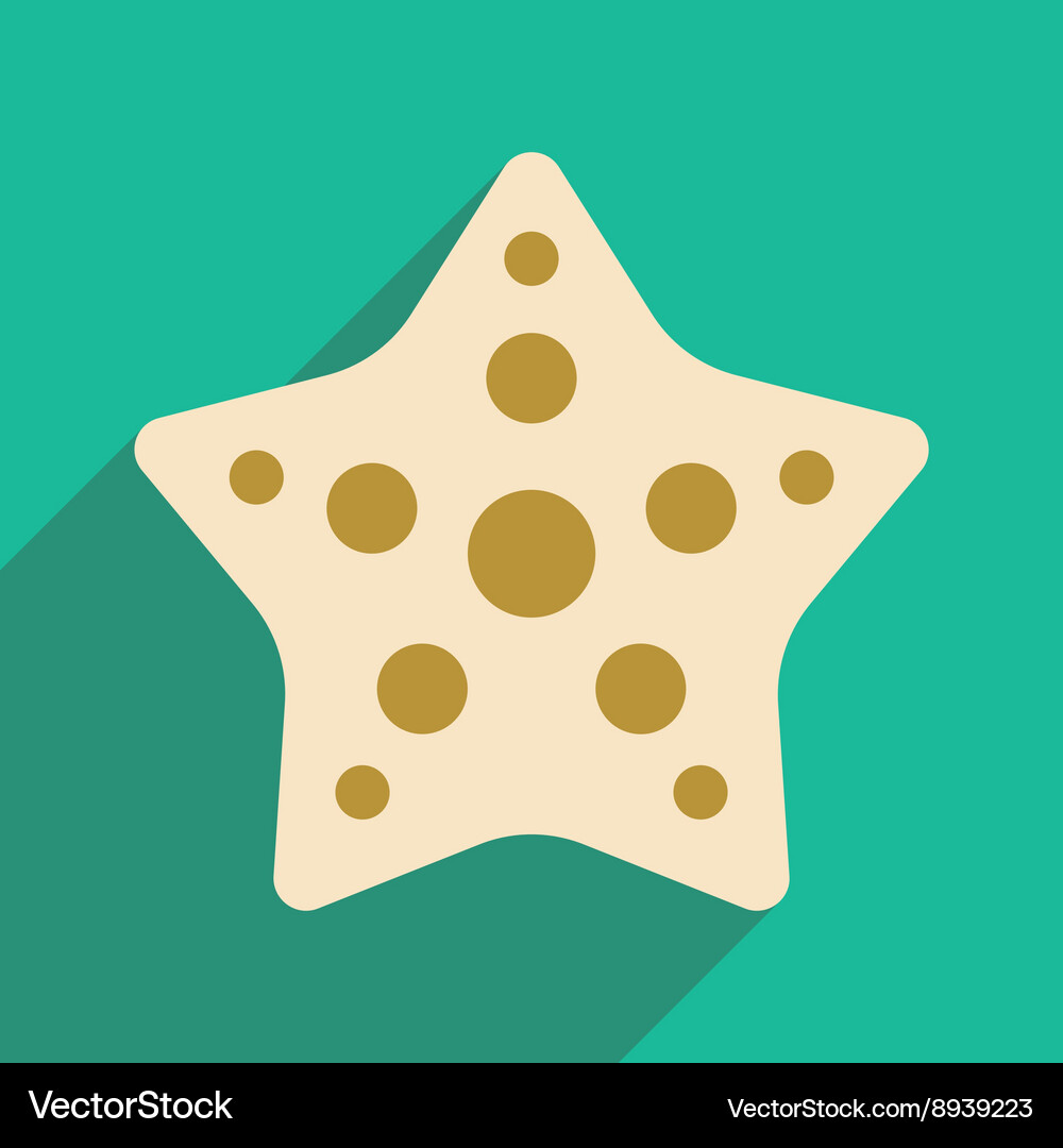 Flat with shadow icon and mobile application Vector Image