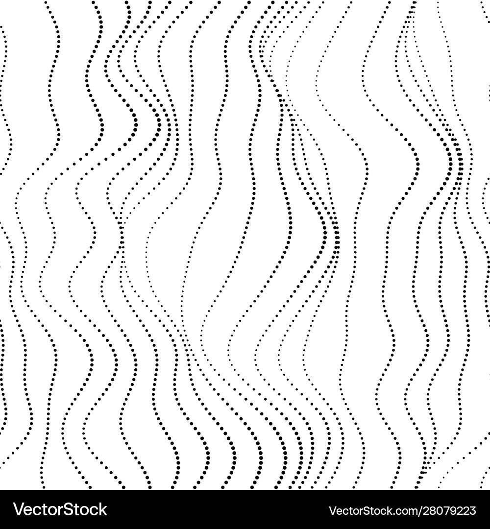 Wavy Noise Pattern - Dots & Lines vector image