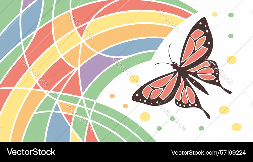 Colorful abstract flowing patterns design vector image