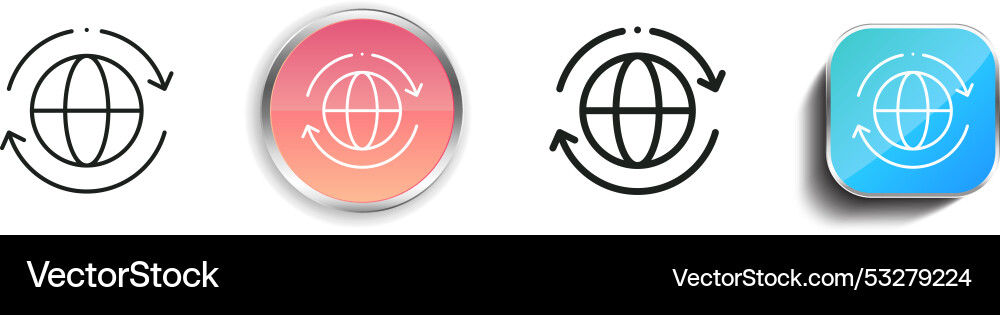 Diplomacy icon thin linear regular and button Diplomacy icon thin linear regular and button vector image