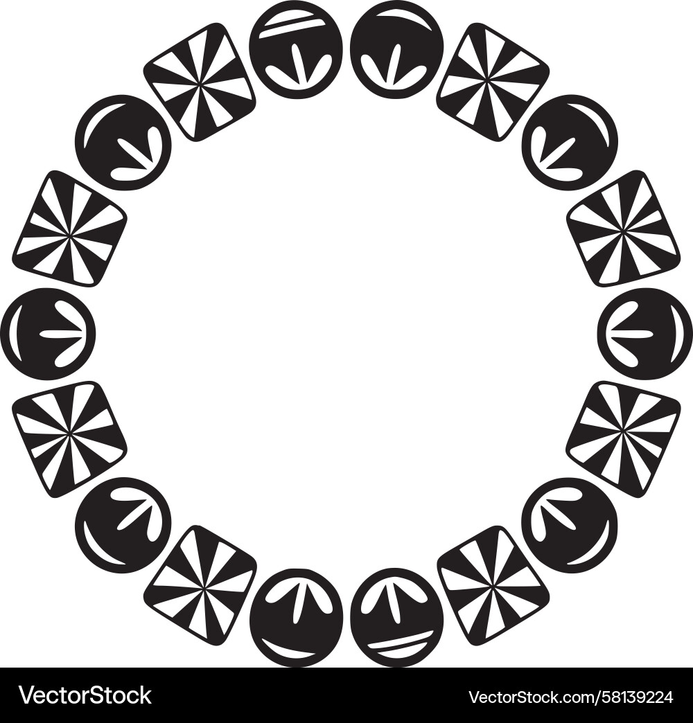 Intricate Circular Pattern Vector Image