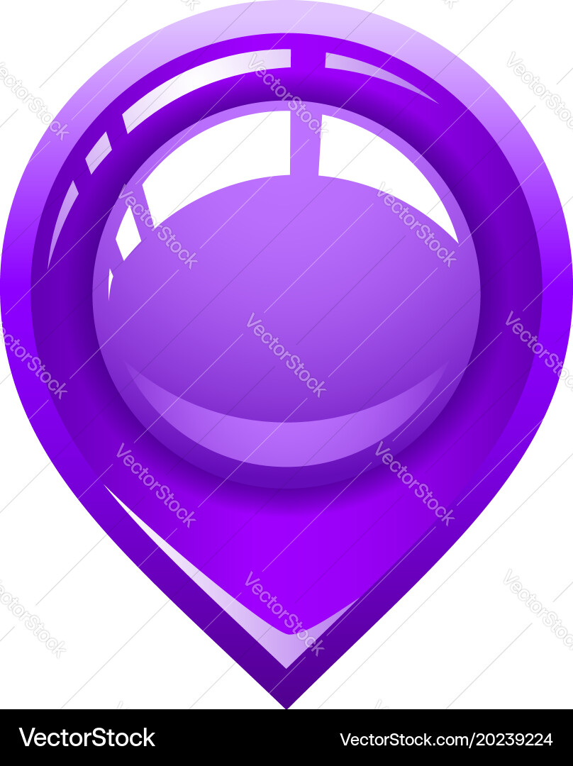 Pointer location for the map vector image