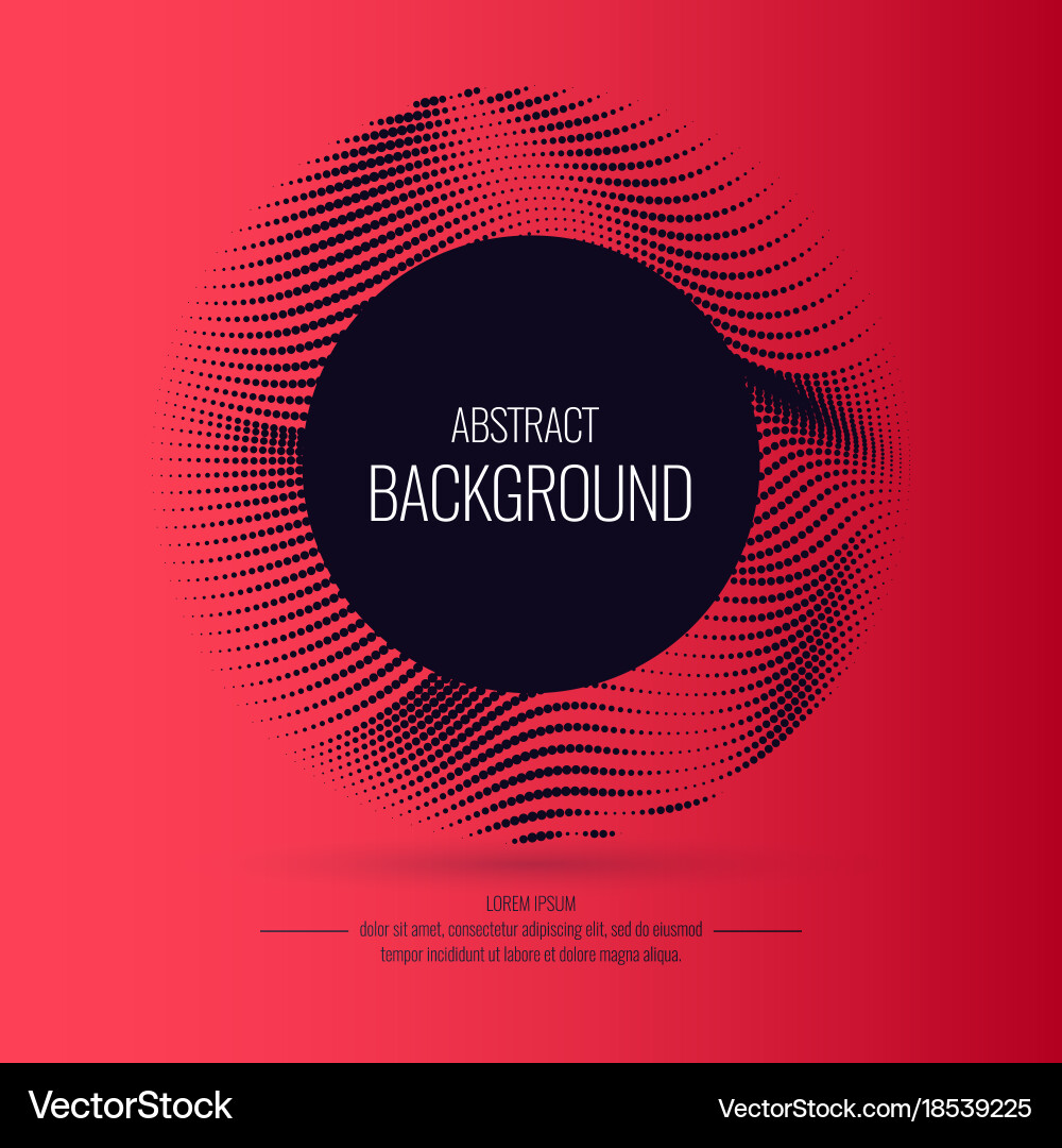Abstract background with dynamic waves vector image