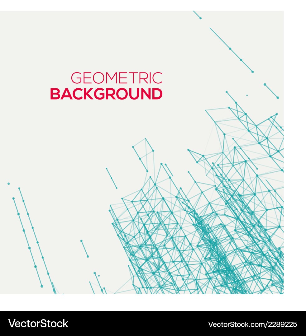 Modern Abstract Connection Network vector image