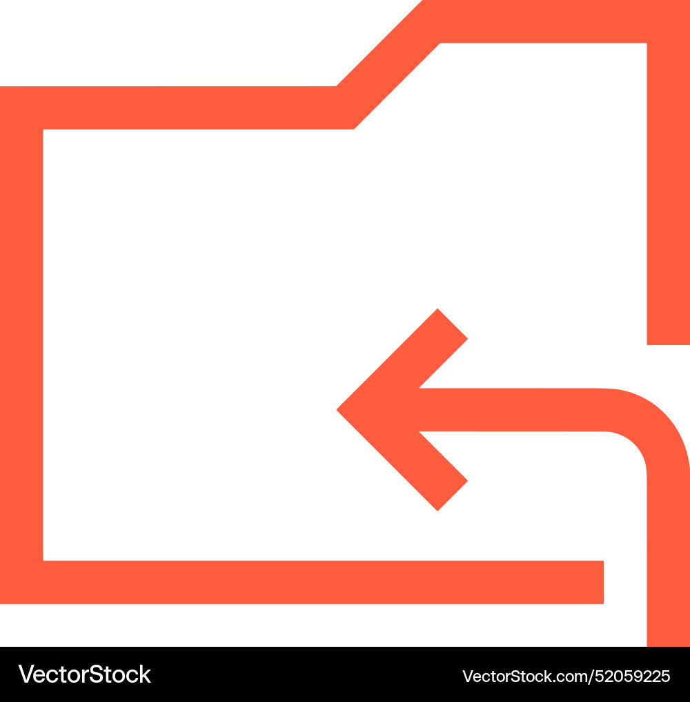 Upload outline icon symbol image Vector Image