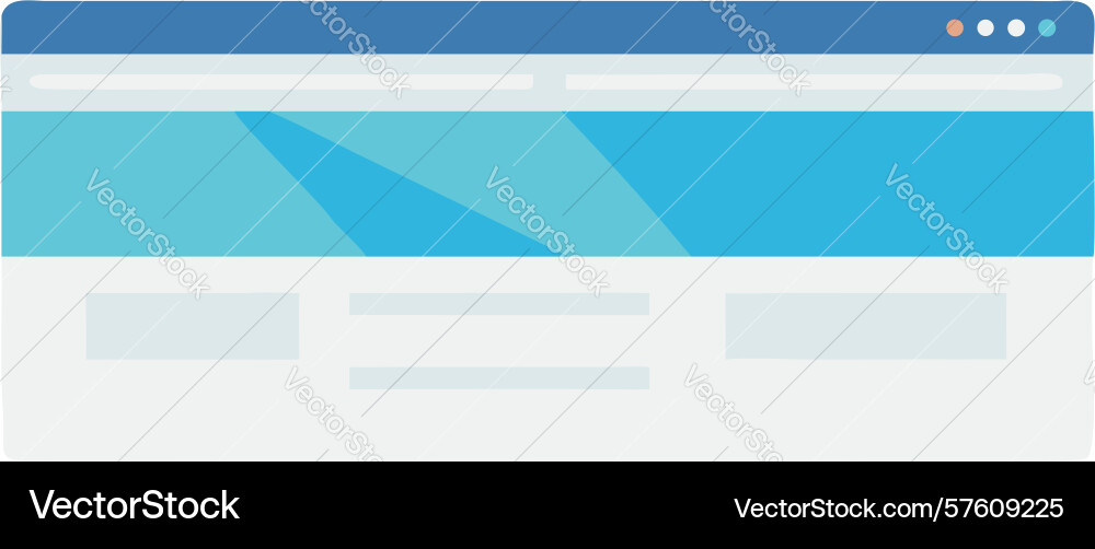 Web browser with menu bars icon digital vector image