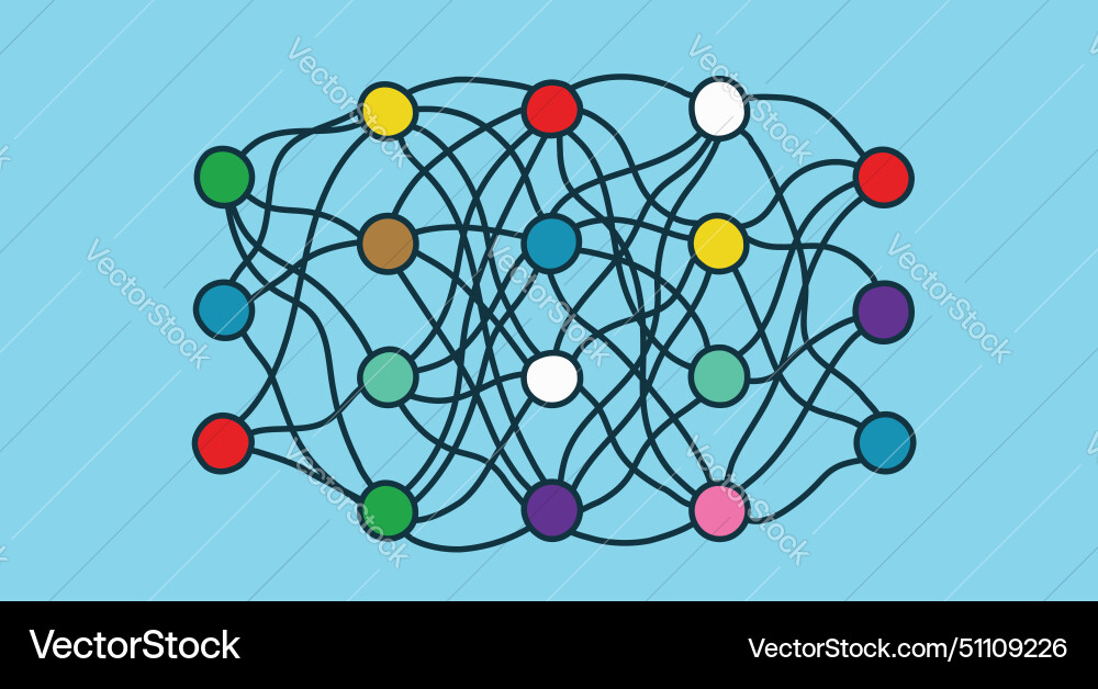 Neural network model artificial intelligence ai Neural network model artificial intelligence ai vector image