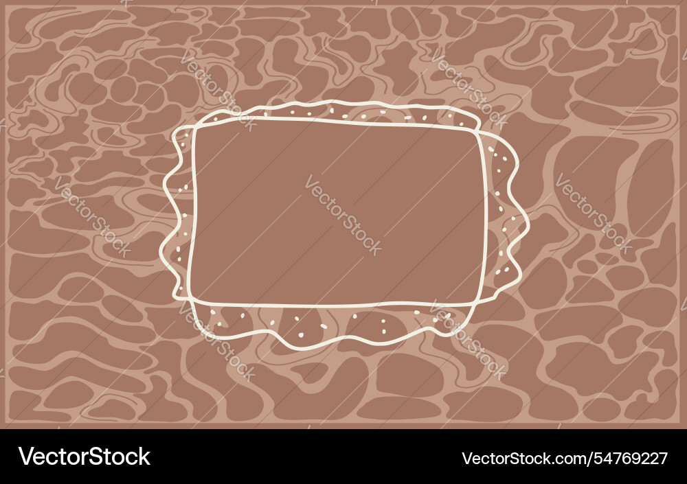 Brown background with rectangle frame abstract Brown background with rectangle frame abstract Vector Image
