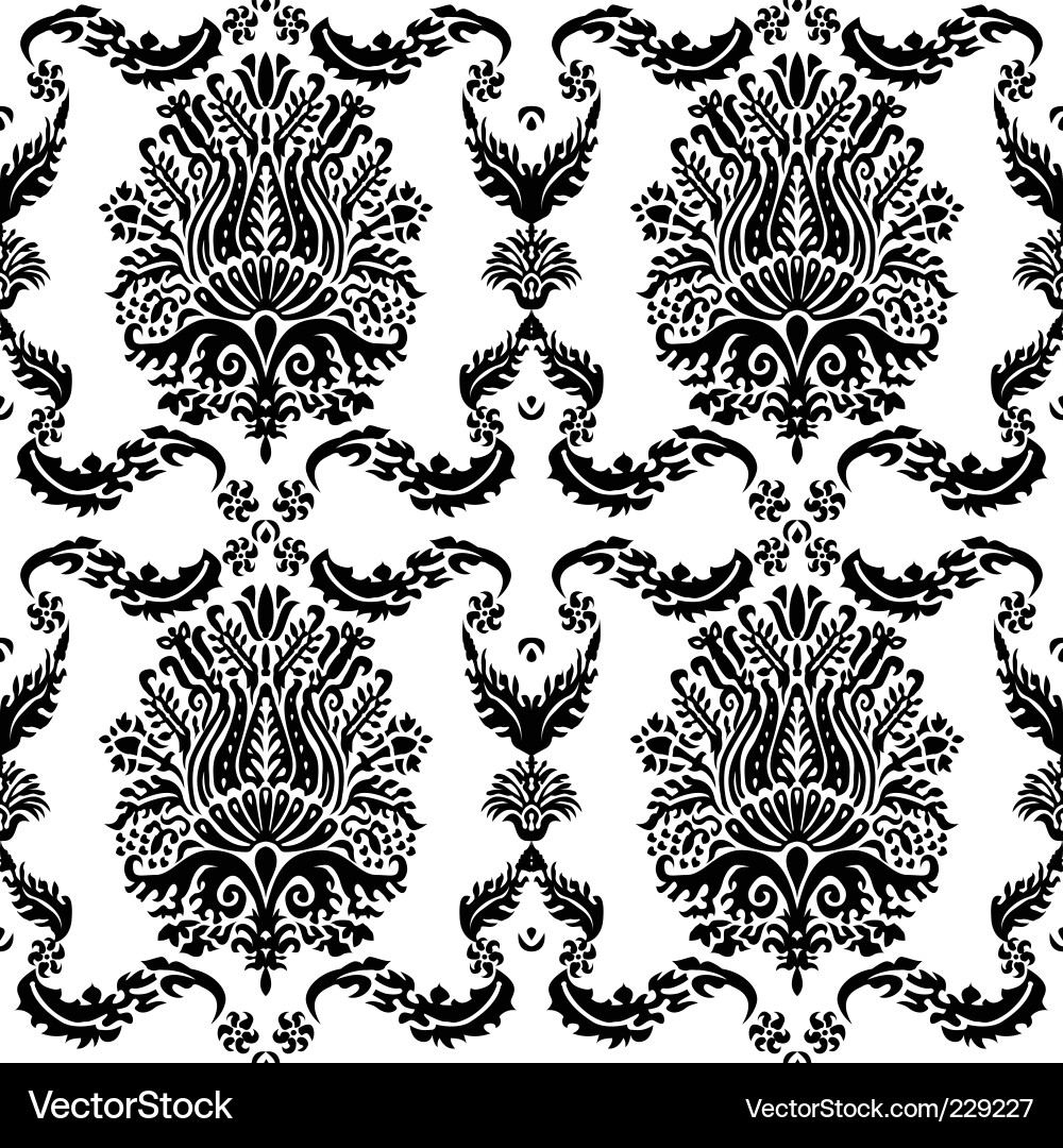 Elegant Damask Pattern Vector Image