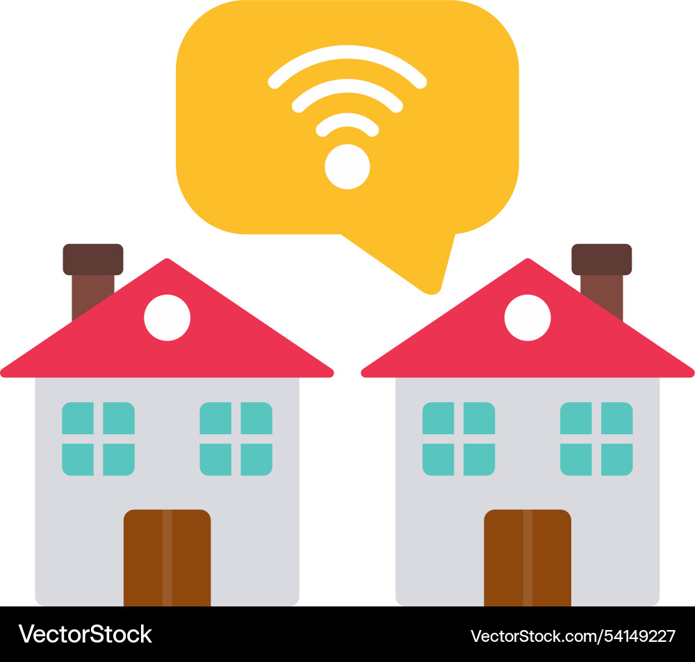Internet connection flat icon design Vector Image