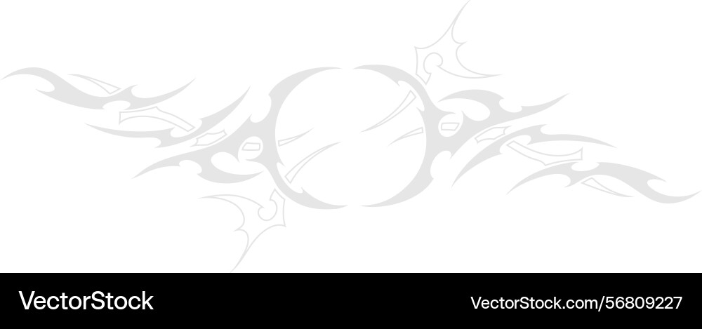 Neo tribal element symmetry ornament swirl Vector Image