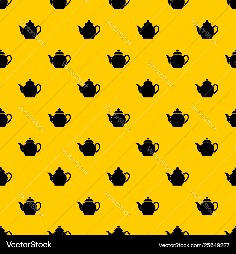 Teapot pattern Teapot pattern vector image