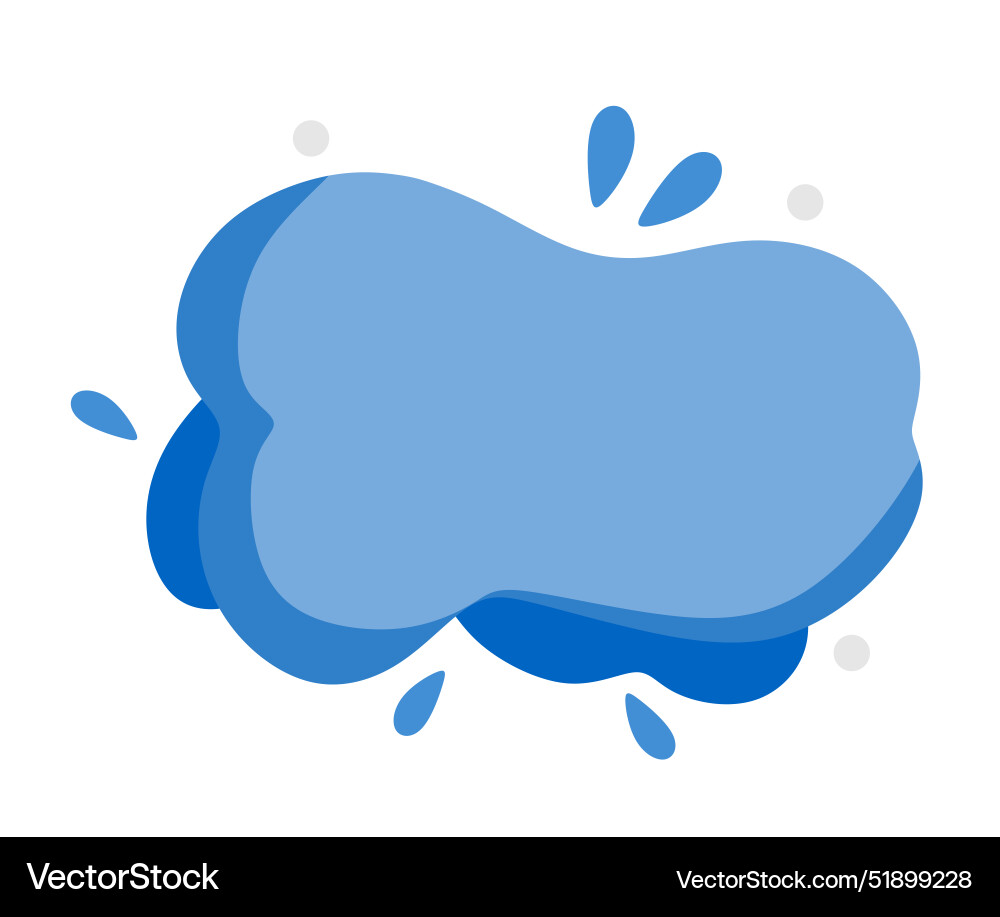 Abstract fluid design element on white background Vector Image