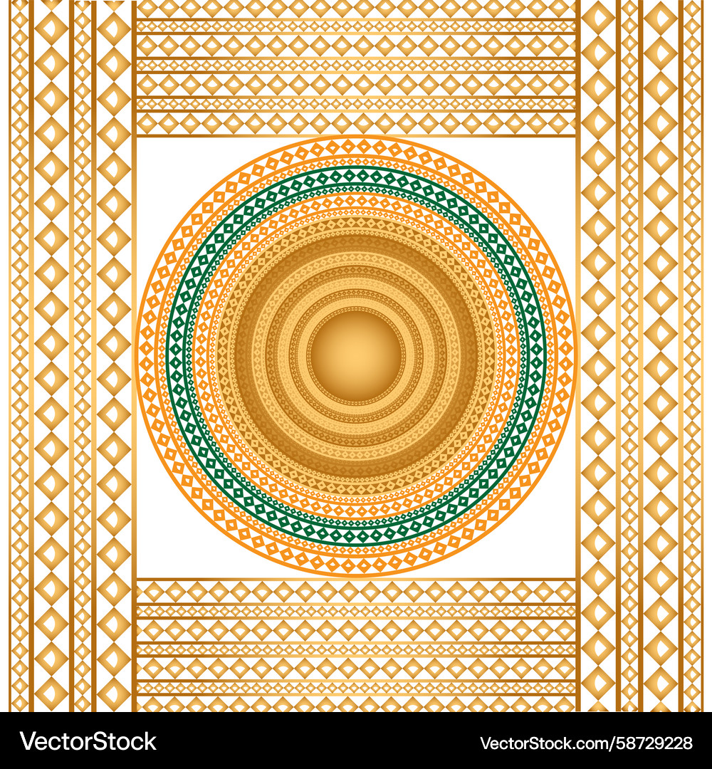 Abstract golden bokeh with flying dots circles Vector Image