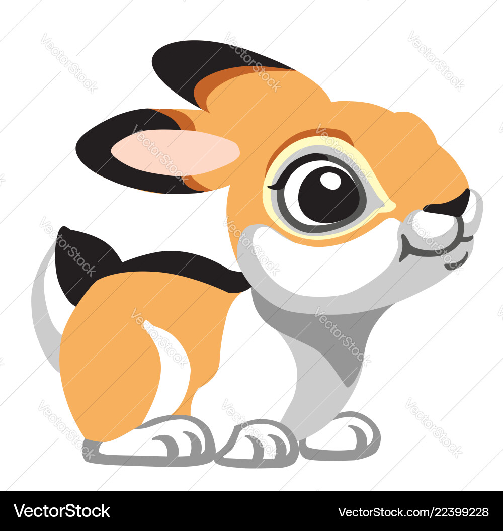 Cartoon rabbit Royalty Free Vector Image - VectorStock