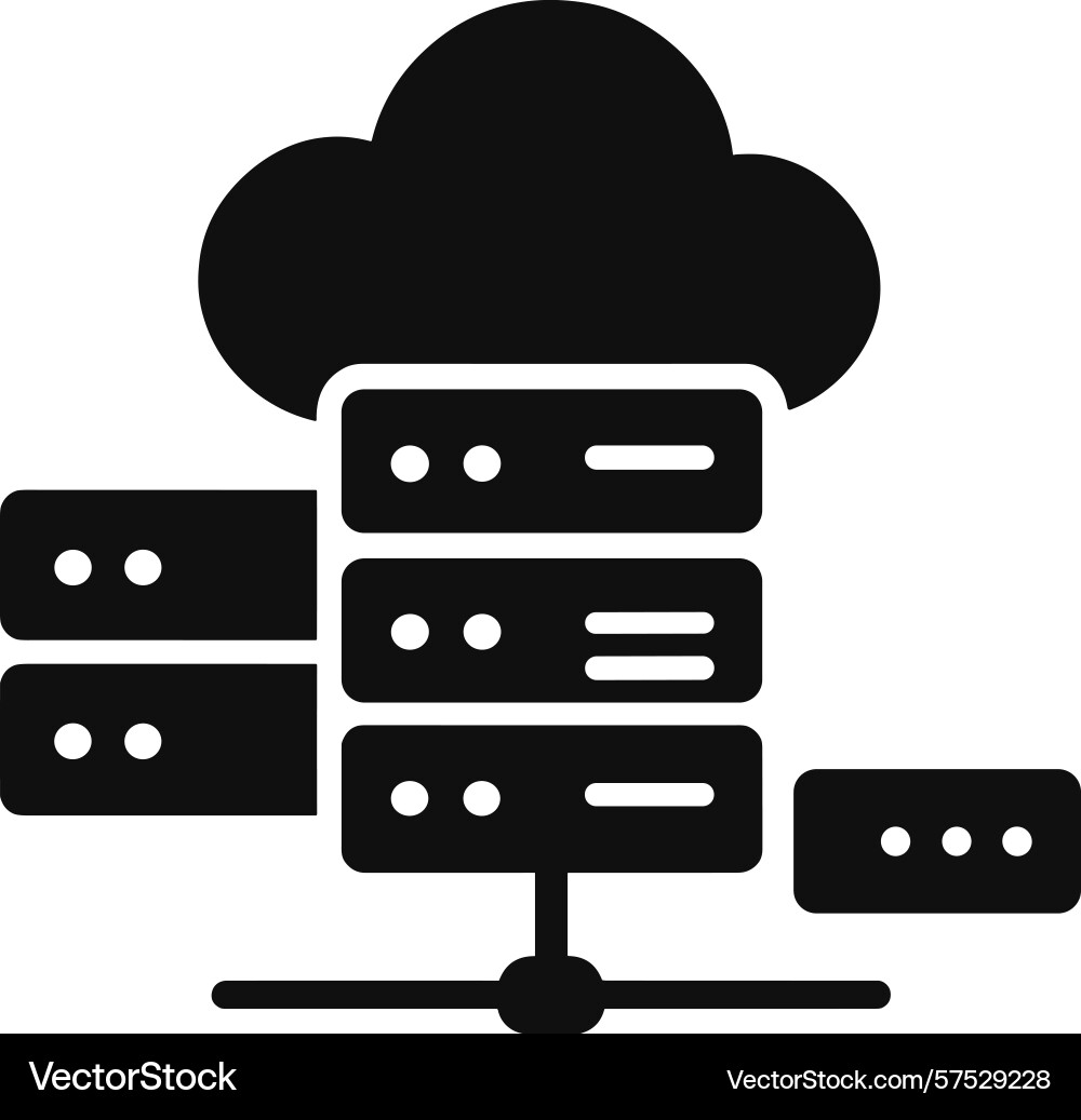 Showing cloud computing Showing cloud computing vector image