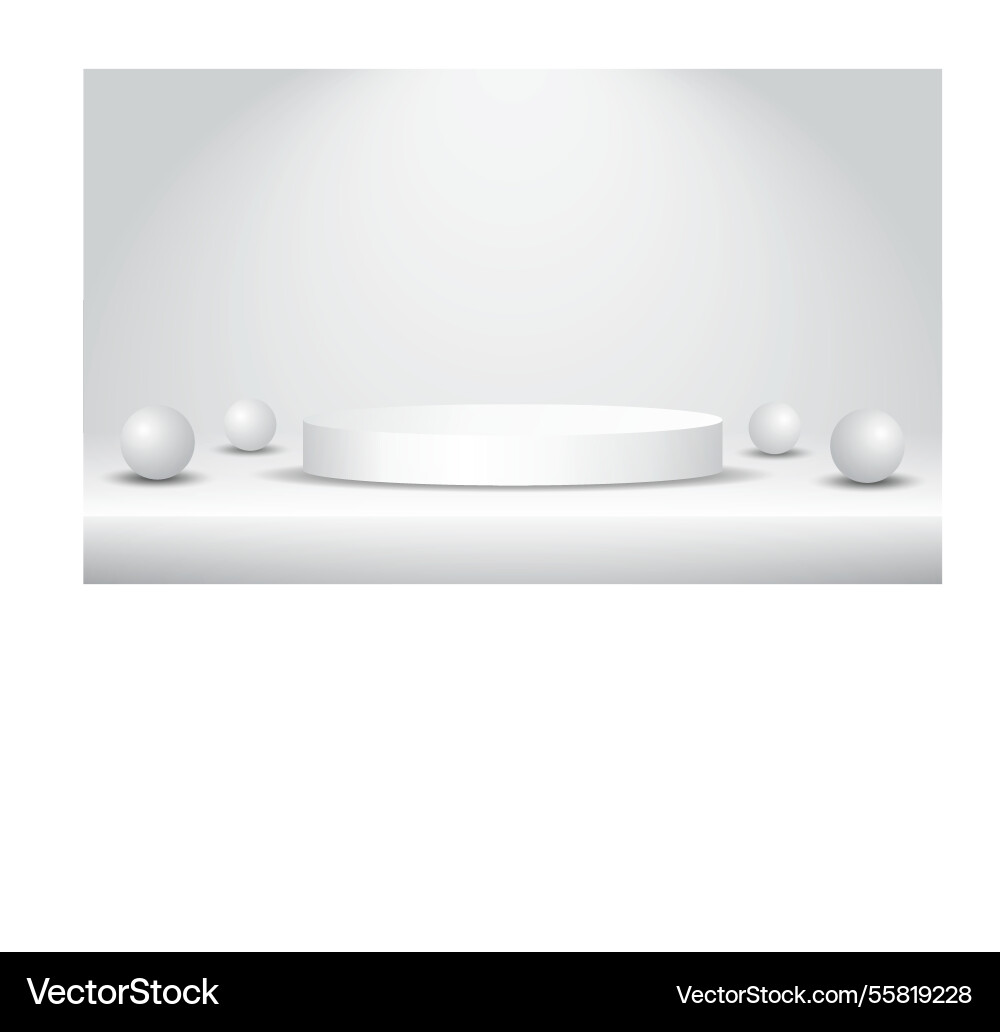 Stylish 3d empty podium platform for object Stylish 3d empty podium platform for object Vector Image