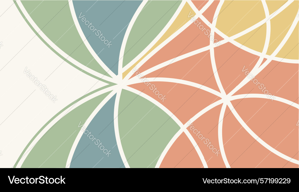Abstract intersecting geometric lines design vector image