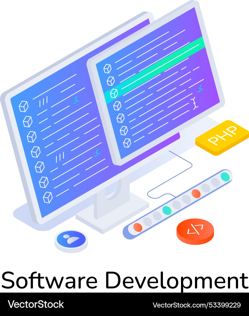 Basic rgbcoding machine icon in isometric style Vector Image