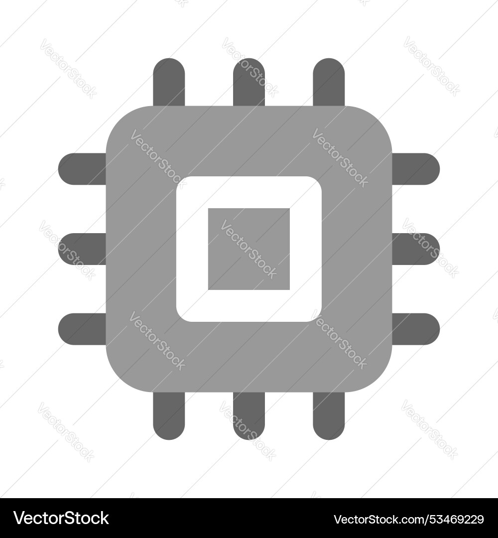 Microprocessor Vector Image