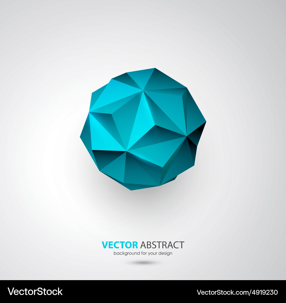 Abstract Geometric Triangle Background vector image