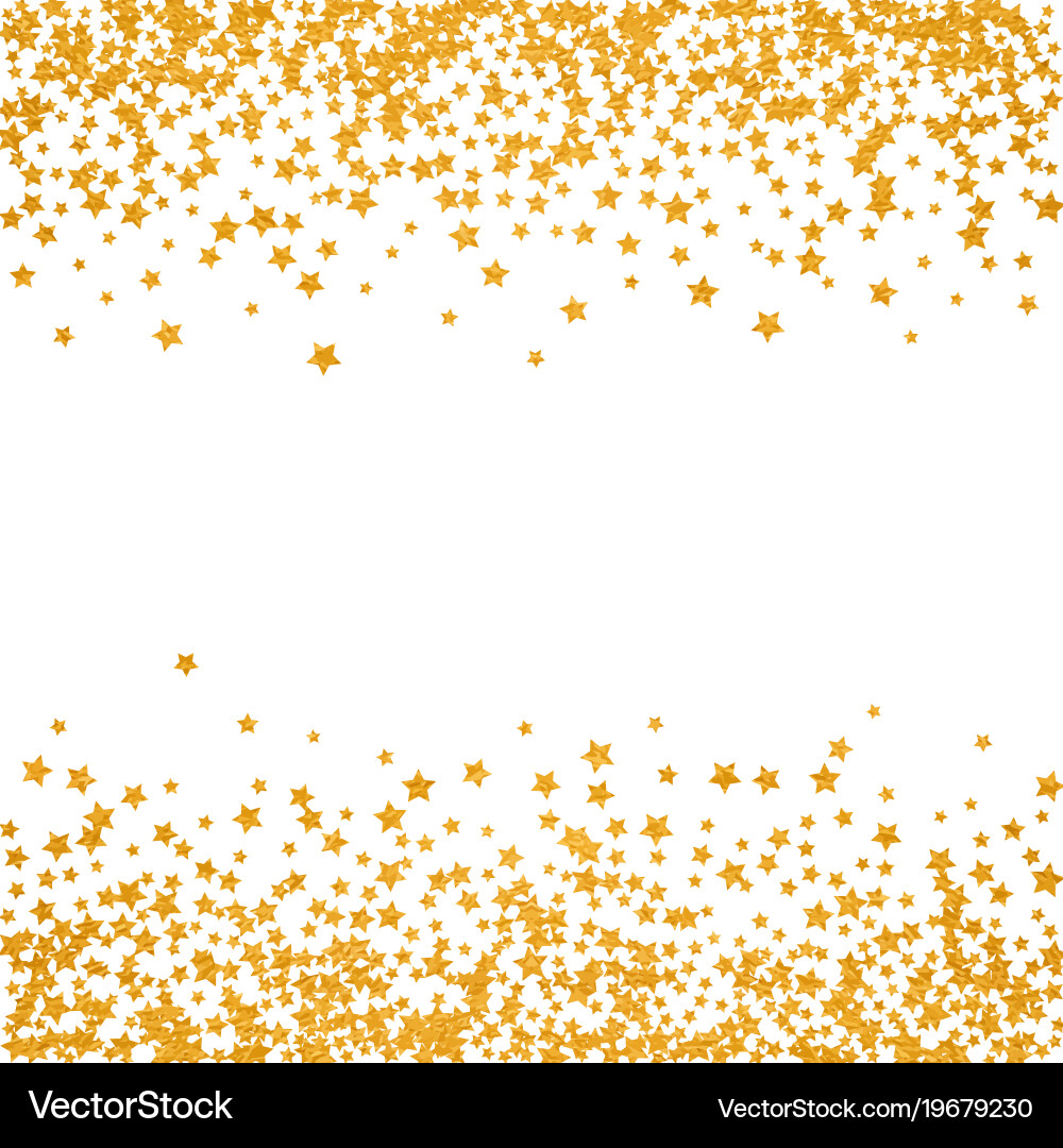 Abstract pattern of random falling stars Vector Image