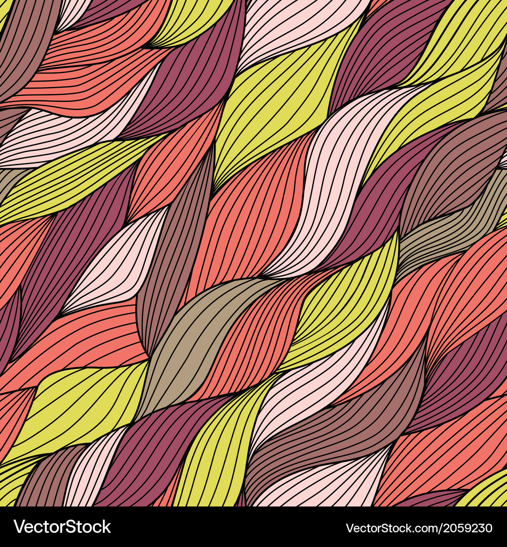 Seamless tangled pattern waves background copy Vector Image