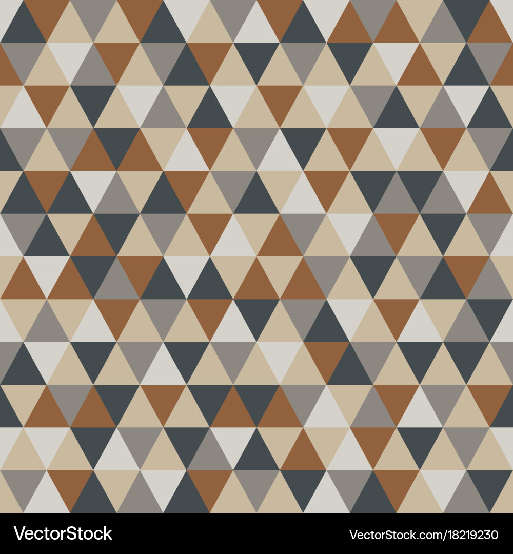 Triangle pattern with retro and fashion concept vector image