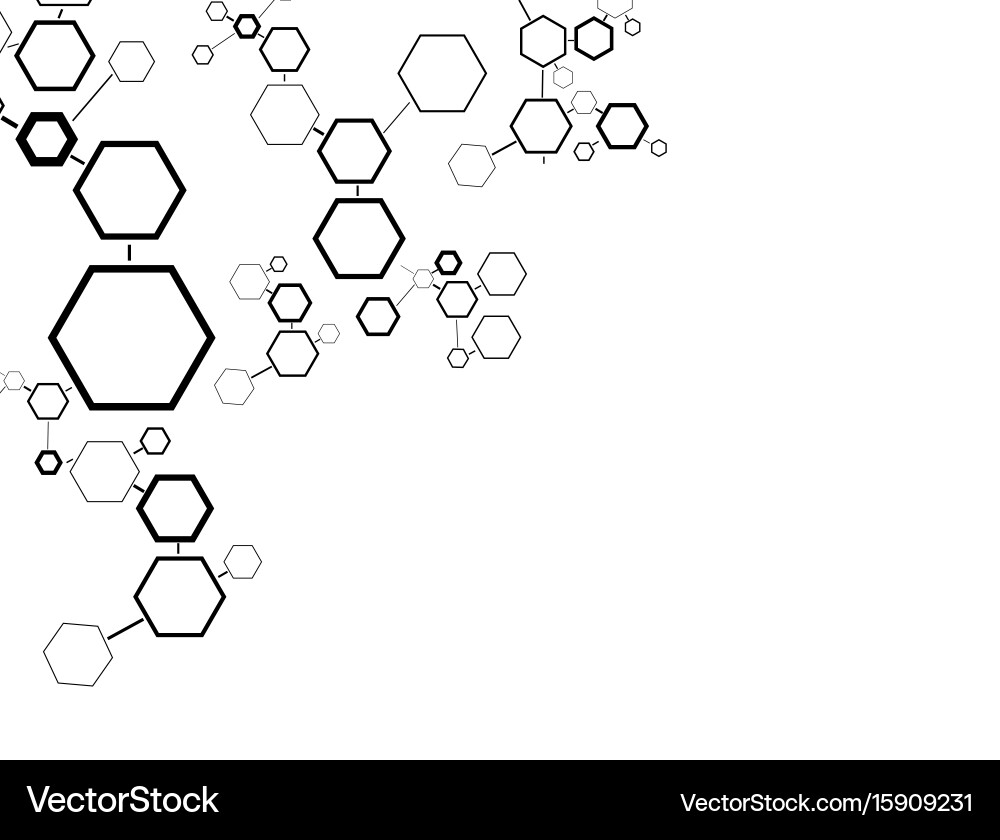 Abstrakte hexagonale Strukturen vektorbild