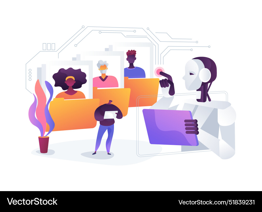 Ai Driven Diversity And Inclusion Initiatives Vector Image