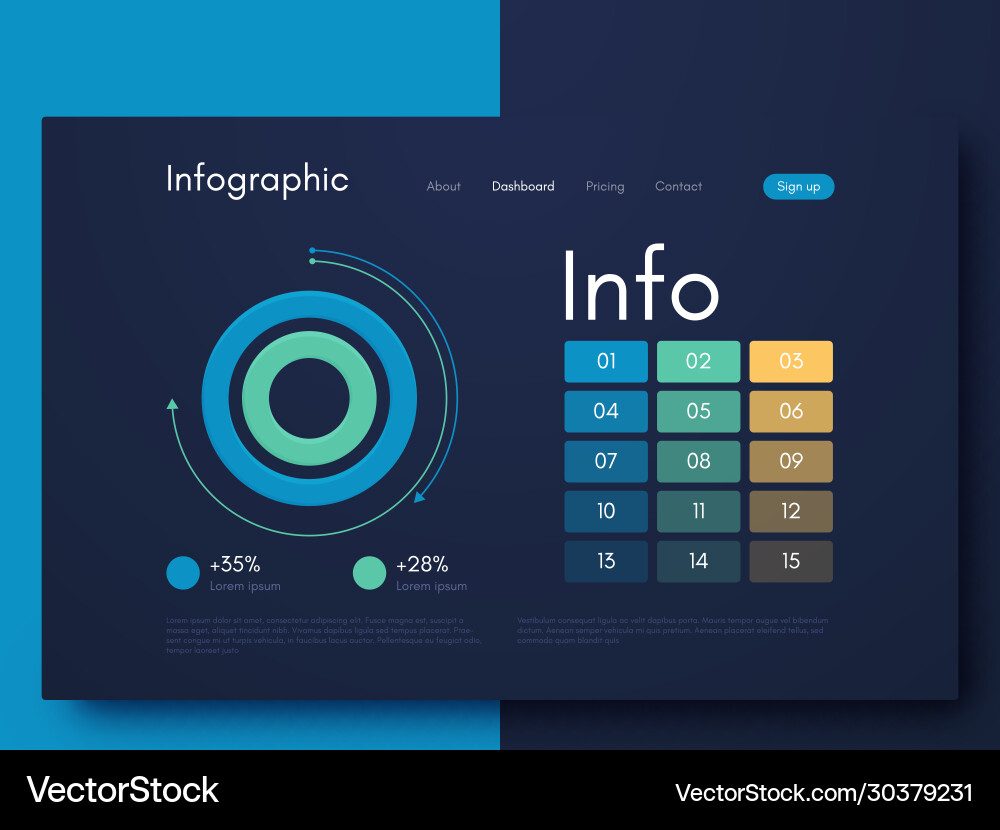Graphic infographics template for creating mobile Graphic infographics template for creating mobile vector image