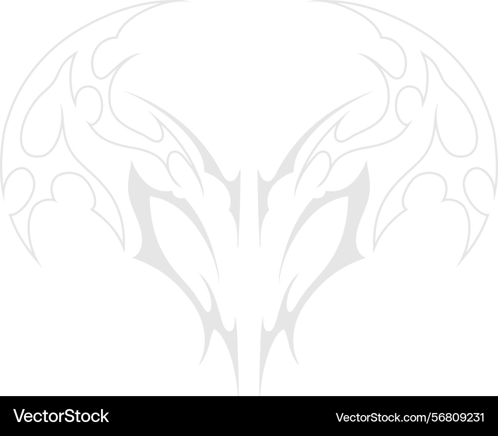 Neo tribal element cyber sigilism gothic Neo tribal element cyber sigilism gothic Vector Image