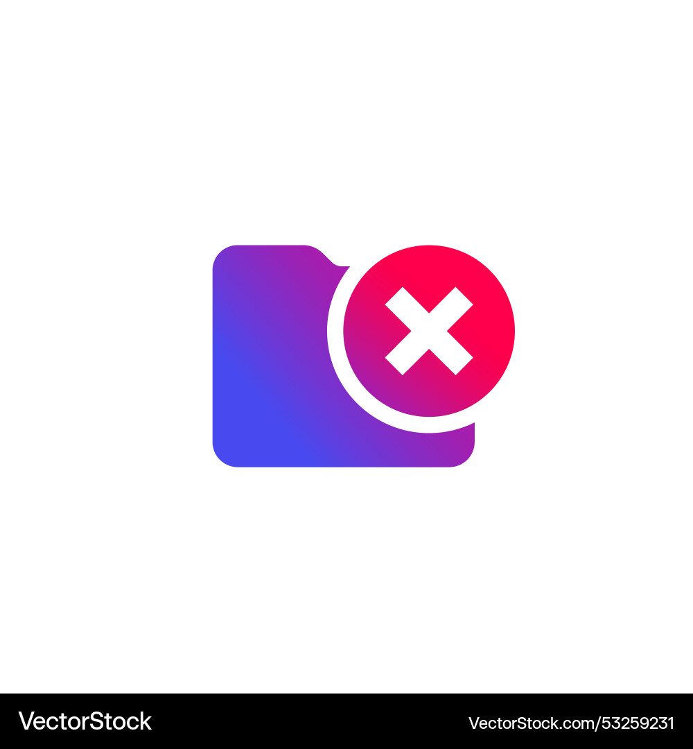 No access to folder icon for ui vector image